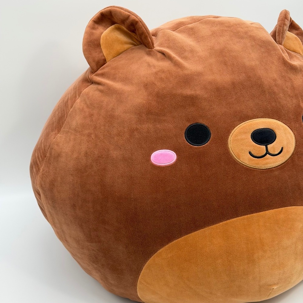 Squishmallows 24" Omar Brown Bear Large Jumbo Soft Toy Plush Stuffed Animal RARE - Picture 3 of 11